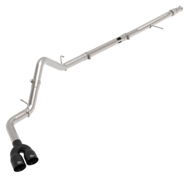 aFe Rebel XD Series 3in 304SS DPF-Back 20-21 GM Trucks L6-3.0L (td) LM2 - Dual Black Tip - Image 2