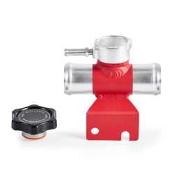 Mishimoto 08-15 Mitsubishi Lancer Evo X Coolant Fill Inlet - Red - Image 3