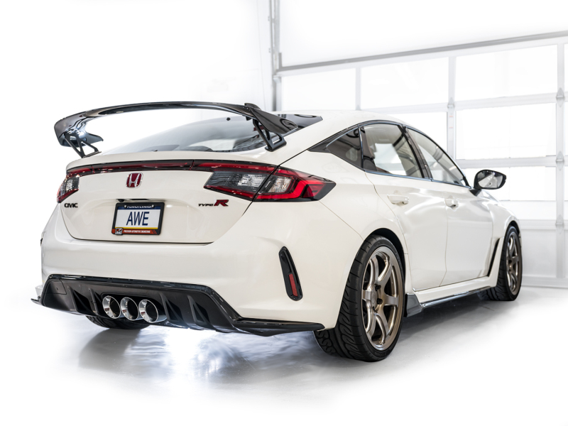 AWE Tuning 2023 Honda Civic Type R FL5 Touring Edition Exhaust w/ Triple Chrome Silver Tips - Image 18