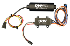 Alternative view of DeatschWerks DW650iL Series 650LPH In-Line External Fuel Pump w/ PWM Controller