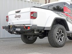 aFe 2021+ Jeep Gladiator V6-3.0L (td) Vulcan Series 3in 304 SS DPF-Back Exhaust System - Black Tip - Image 5