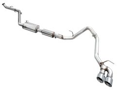 AWE Exhaust for 4th Gen Toyota Tacoma Dual Chrome Silver Tips - Image 2
