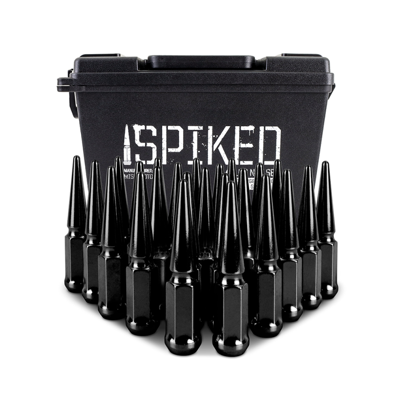 Mishimoto Mishimoto Steel Spiked Lug Nuts M14 x 1.5 24pc Set Black - Image 4