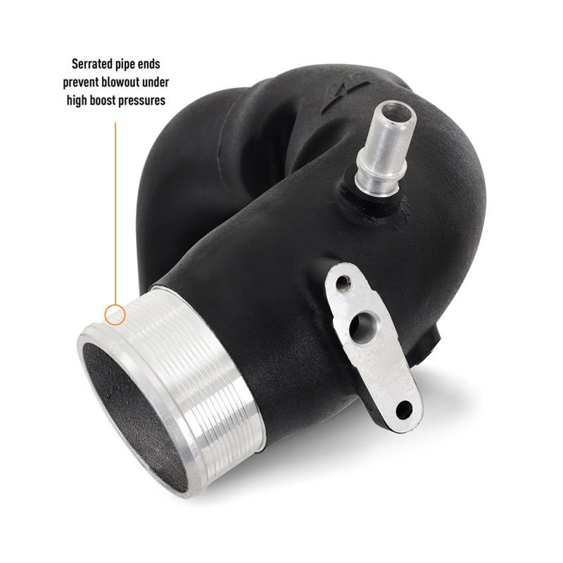 Mishimoto 2021+ Ford Bronco 2.7L High-Mount Intercooler Pipe Upgrade Kit - Wrinkle Black - Image 6