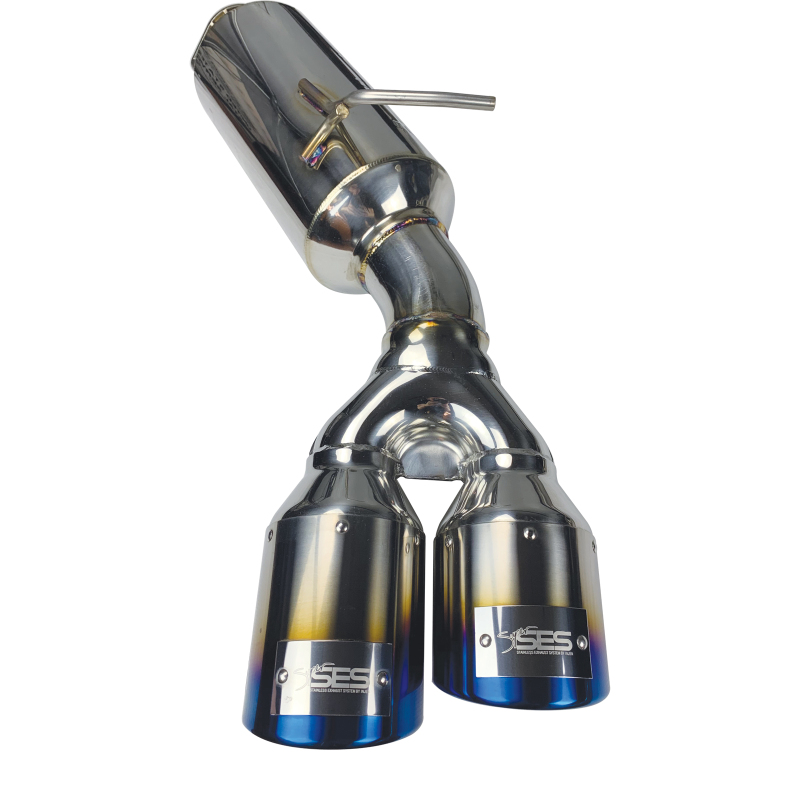 Injen 10-13 Hyundai Genesis Coupe 2.0L(t) 4cyl SS Exhaust w/ 76mm Y-Pipe Resonator/Molded SS Flanges - Image 3