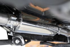Alternative view of MBRP 18-20 Jeep Wrangler JL 2.5in Single Rear Exit Cat Back Exhaust - Aluminum