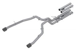 Alternative view of MBRP 2021 Ram TRX 6.2 S/C 3in Catback Dual Rear Carbon Fiber Tips(Race)- T304
