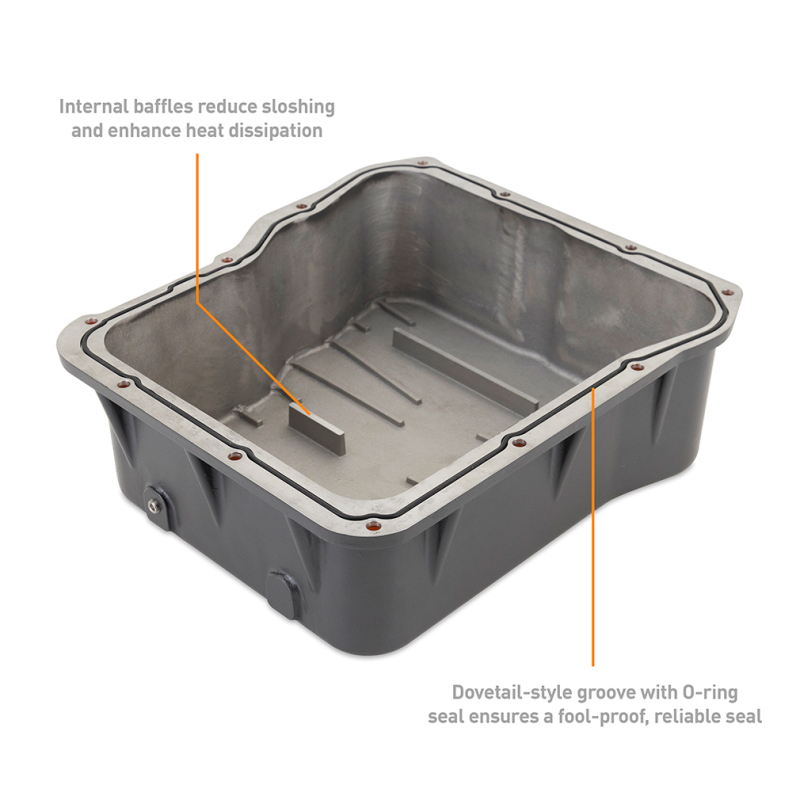 Mishimoto 01-19 Duramax Allison A1000 Transmission Pan Cast GR - Image 5