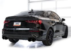 AWE 22-24 Audi 8Y S3 Touring Edition Exhaust - Diamond Black Tips - Image 3