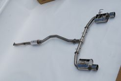 Invidia 2022+ Honda Civic Si (1.5T) 70mm Q300 Cat Back Exhaust - Rolled SS Tips - Image 3