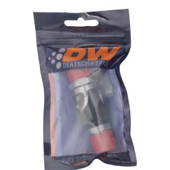 Alternative view of DeatschWerks 10AN Male Flare Quick Disconnect Dry Break Fitting - 2 Pieces Anodized Matte Black
