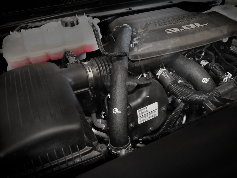 aFe RAM 1500 20-22 V6-3.0L (td) BladeRunner 2-1/2in & 3in Aluminum Hot Charge Pipe Black - Image 7