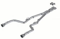 Alternative view of MBRP 17-21 Charger 5.7L/6.2L/6.4L 3in Race Profile Cat-Back w/ Dual Tips Aluminized Steel Exhaust