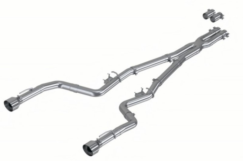 MBRP 17-21 Charger 5.7L/6.2L/6.4L 3in Race Profile Cat-Back w/ Dual Tips Aluminized Steel Exhaust - Image 2