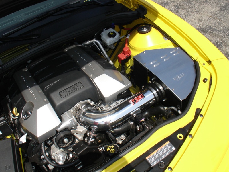 Injen 10 Camaro 6.2L V8 Wrinkle Black Power-Flow Short Ram Air Intake System - Image 4