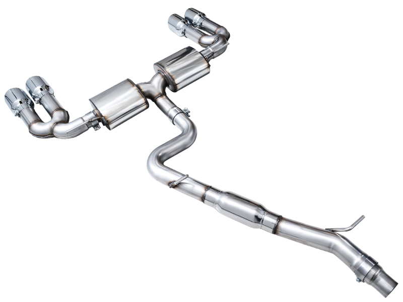 AWE 22-24 Audi 8Y S3 Touring Edition Exhaust - Chrome Silver Tips - Image 5