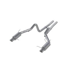 Alternative view of MBRP 11-14 Ford Mustang GT 5.0L Dual Split Rear Street Version T409 3in Cat Back Exhaust System
