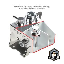 Mishimoto 2024+ Ford Mustang V8/2.3L EcoBoost Expansion Tank - Polished