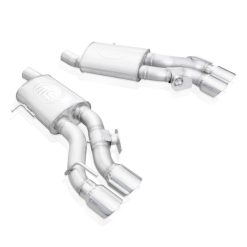 Alternative view of Stainless Works 2016-18 Cadillac CTS-V Sedan Axleback System Dual-Mode Turbo Mufflers 4in Tips
