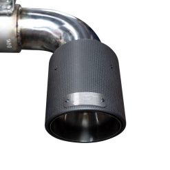 Alternative view of Injen 20-21 Toyota Supra 3.0L Turbo 6cyl SS Cat-Back Exhaust w/ Carbon Fiber Tips