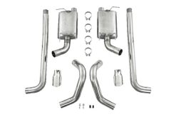 MBRP 05-09 Ford Shelby GT500 / GT Dual Split Rear Street Version 4in Tips T409 Exhaust System - Image 4