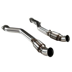 Kooks 12-22 Jeep Trackhawk 6.2L /Dodge Durango 6.4L 3in H.O. GREEN Catted OEM Connection Pipes