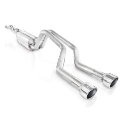Alternative view of Stainless Works 2006-09 Trailblazer SS 6.0L 2-1/2in S-Tube Exhaust Y-Pipe Side Bumper Exit