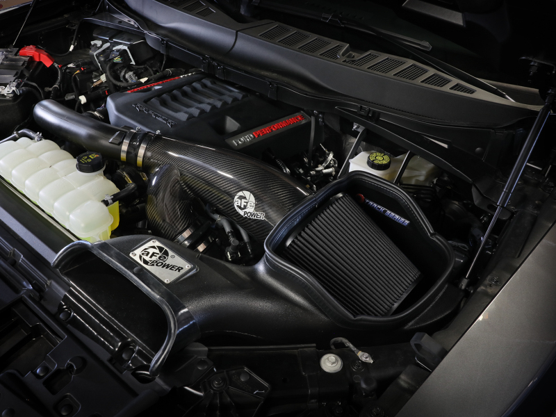aFe 21-24 Ford F150 Raptor Track Series Carbon Fiber Cold Air Intake System w/ Black Pro 5R Filter - Image 8