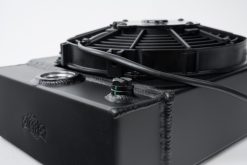 CSF Universal Drag Race / Tuck Radiator w/9in Spal Fan - 10.5in H x 10in L x 3.6in W - Black - Image 3