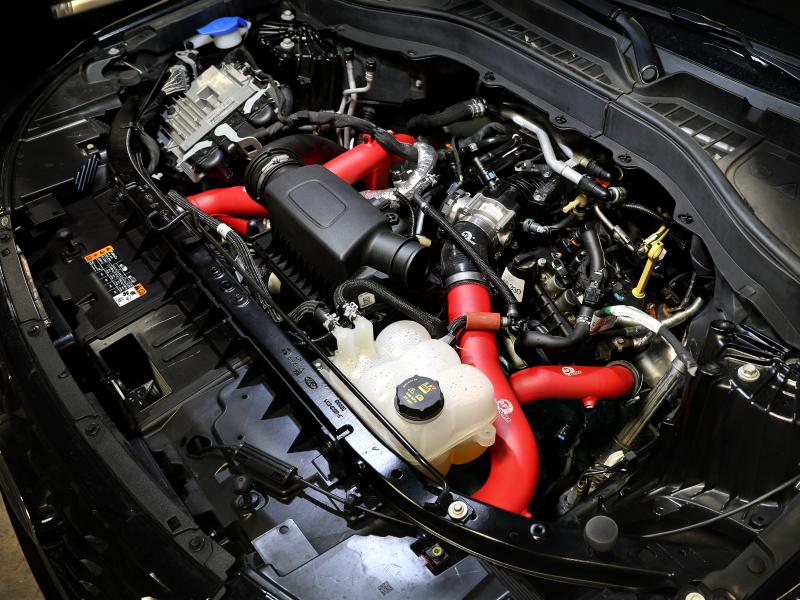 aFe 20-23 Ford Explorer ST V6 3.0L (tt) BladeRunner 2-3/4in Aluminum Cold Charge Pipe - Red - Image 7