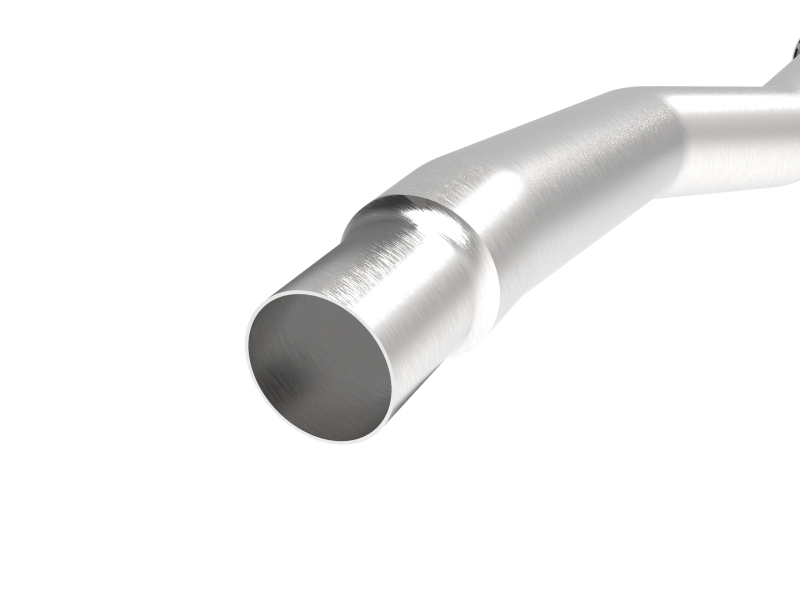 aFe Power Twisted Steel Down Pipe 3in 304 Stainless Steel w/ Cat 15-18 VW Golf R MKVII L4-2.0L (t) - Image 3