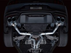 AWE 2024 Ford Mustang GT Fastback S650 RWD Track Edition Catback Exhaust w/ Quad Chrome Silver Tips - Image 13