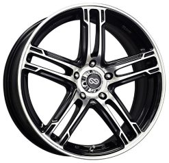 Enkei FD-05 17x7 5x100 40mm Offset 72.62 Bore Dia Black Machined Wheel - Image 3