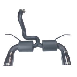 Alternative view of Injen 18-20 Jeep Wrangler JL L4-2.0L Turbo / V6-3.6L SS Axle-back Exhaust - Black