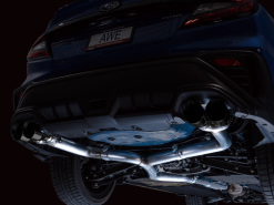 Alternative view of AWE Tuning 2022+ VB Subaru WRX Track Edition Exhaust - Diamond Black Tips