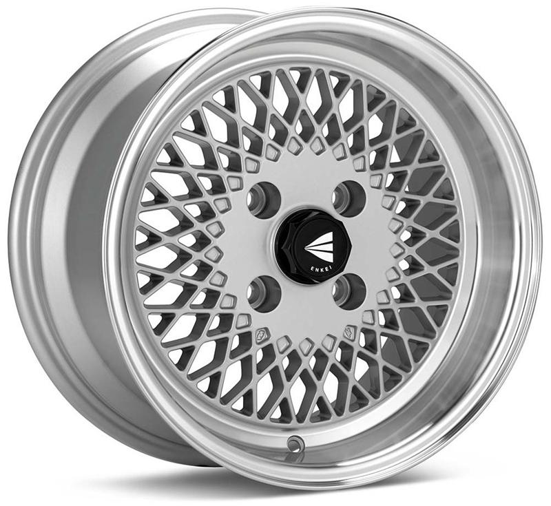 Enkei92 Classic Line 15x7 38mm Offset 4x100 Bolt Pattern Silver Wheel - Image 2
