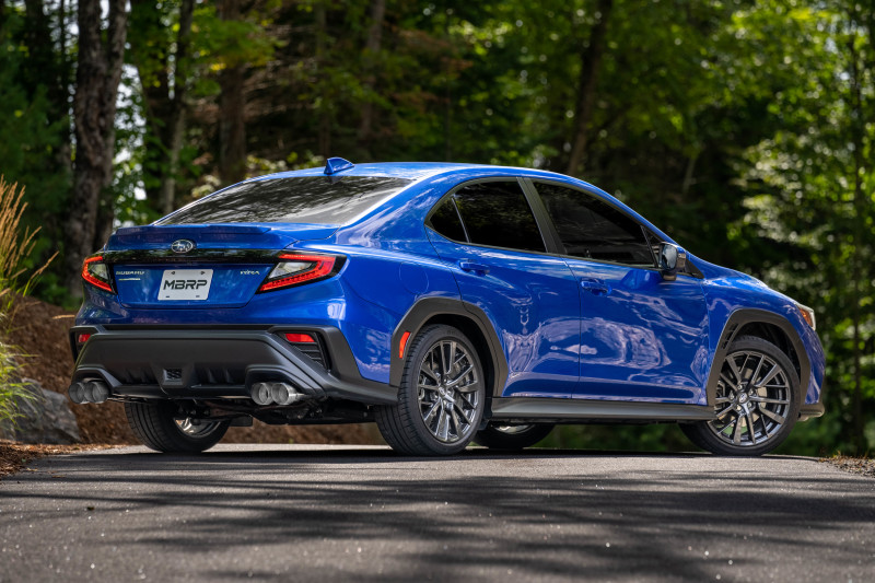 MBRP 2022+ Subaru WRX 3in Cat-Back Dual Split Rear Quad Tips Street Profile Exhaust - Image 3