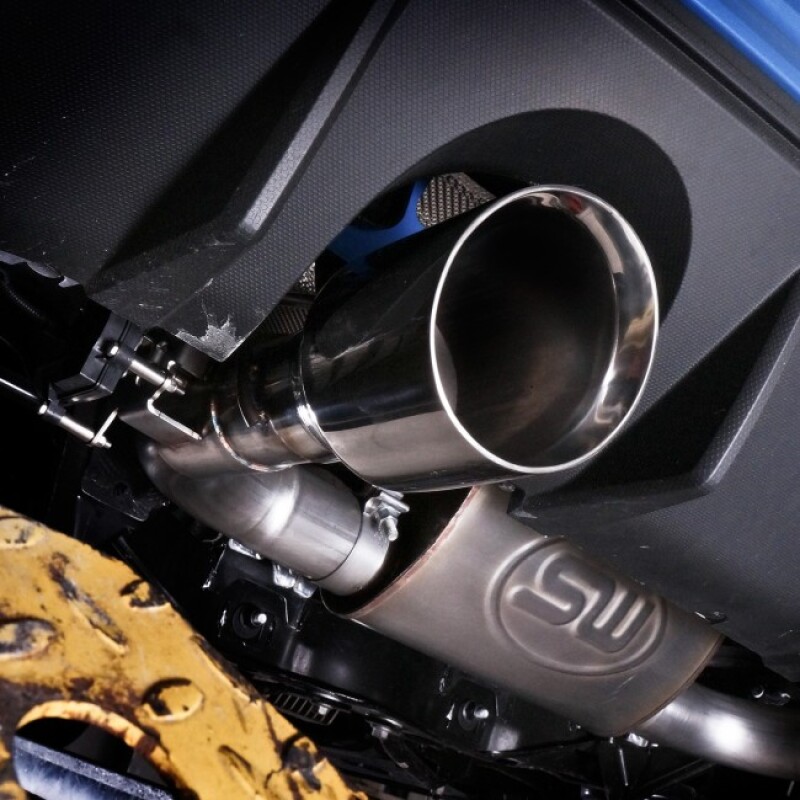 Stainless Works 2016-18 Ford Focus RS 3in Catback Vintage Round Muffler 5in Tips - Image 8
