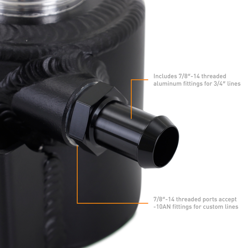 Mishimoto Universal Aluminum Coolant Expansion Tank - MWBK - Image 4