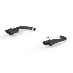 Alternative view of MBRP 18-20 Ford Mustang GT 2.5in Black Coated Non Active Dual Axle Back Exhaust - 4in Dual Wall Tips