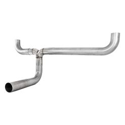 Alternative view of MBRP Universal Full size Pickup T pipe kit AL