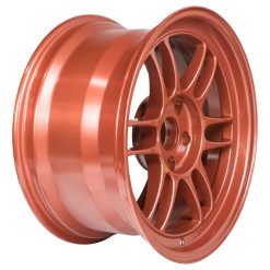 Alternative view of Enkei RPF1 17x9 5x114.3 22mm Offset 73mm Bore Orange Wheel
