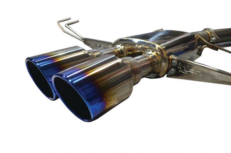 Injen 17-19 Honda Civic Type-R 3in SS Cat-Back Exhaust w/ Dual Burnt Titanium Tips - Image 4