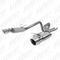 MBRP 11-12 Ford Shelby GT 500 T304 3in Cat Back Dual Split Rear Race Version 4.5in Tips - Image 3