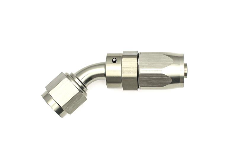DeatschWerks 6AN Female Swivel 45-Degree Hose End CPE