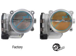 Alternative view of aFe 18-24 Ford Mustang GT V8 5.0L 85mm Throttle Body