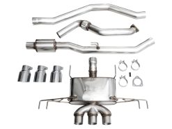 AWE Tuning 2023 Honda Civic Type R FL5 Touring Edition Exhaust w/ Triple Chrome Silver Tips - Image 30