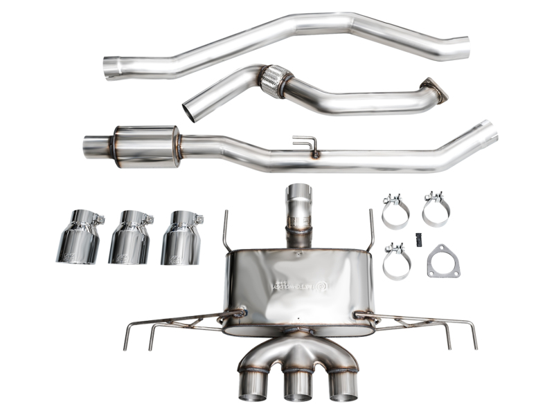 AWE Tuning 2023 Honda Civic Type R FL5 Touring Edition Exhaust w/ Triple Chrome Silver Tips - Image 30