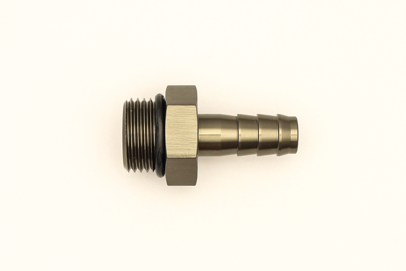 DeatschWerks 8AN ORB Male To 3/8in. Male Triple Barb Fitting (Incl. O-Ring) - Image 5
