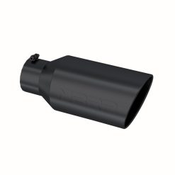 Alternative view of MBRP Universal Tip 8in OD Rolled End 5in Inlet 18in Length T304 - Black
